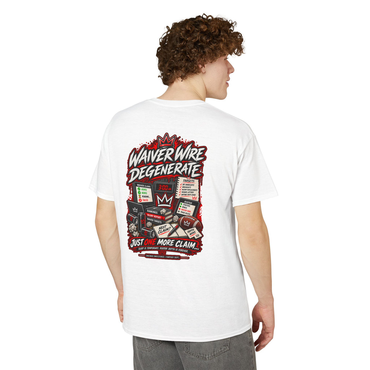 Waiver Wire Degenerate Fantasy Football T-Shirt