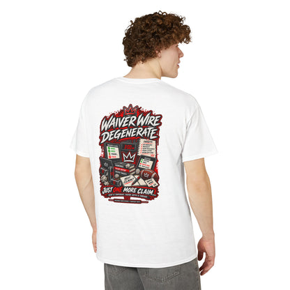 Waiver Wire Degenerate Fantasy Football T-Shirt