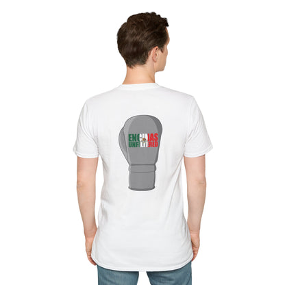 Mexico Inspired Boxing Grey Logo Encinas Unfiltered Soft T-shirt