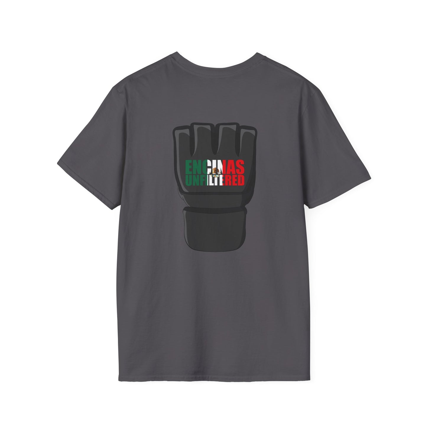 Mexico Inspired MMA Black Logo Encinas Unfiltered Soft T-shirt