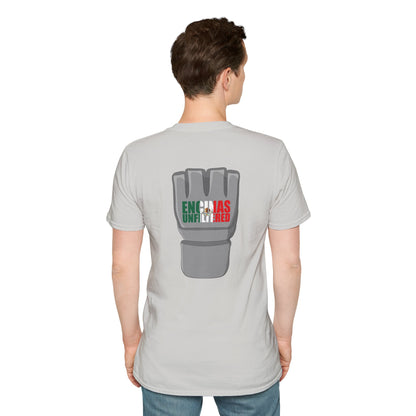 Mexico Inspired MMA Grey Logo Encinas Unfiltered Soft T-shirt