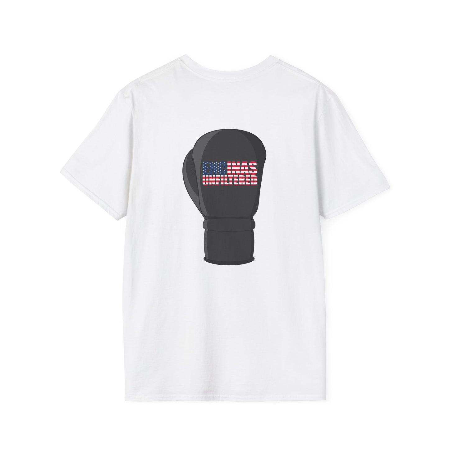USA Inspired Boxing Black Logo Encinas Unfiltered Soft T-shirt