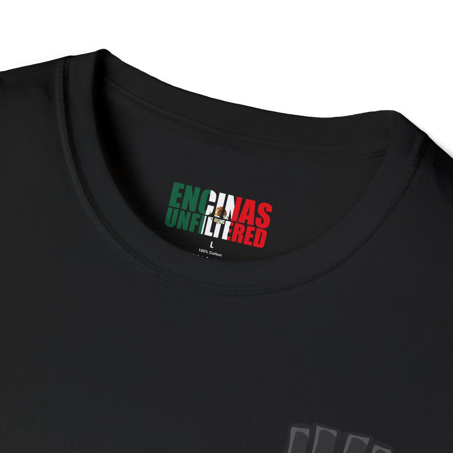 Mexico Inspired MMA Black Logo Encinas Unfiltered Soft T-shirt