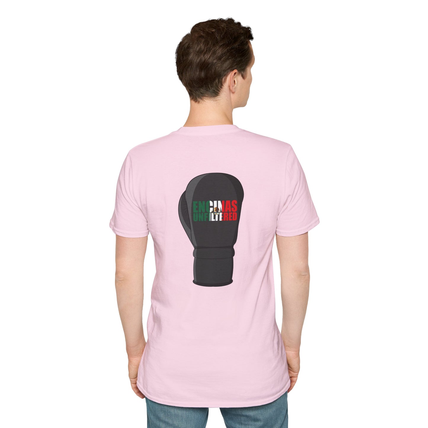 Mexico Inspired Boxing Black Logo Encinas Unfiltered Soft T-shirt