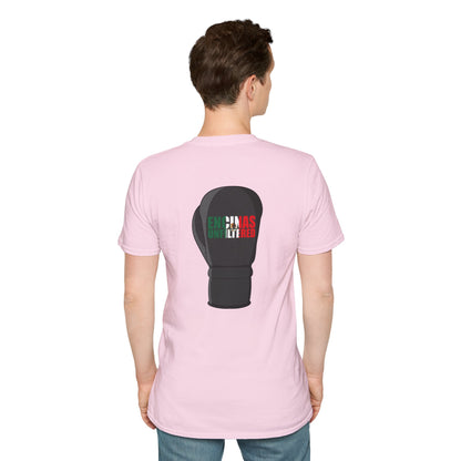 Mexico Inspired Boxing Black Logo Encinas Unfiltered Soft T-shirt