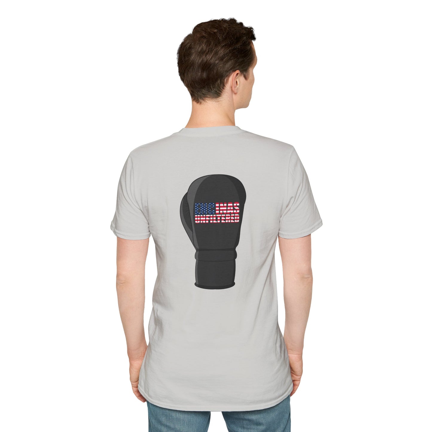 USA Inspired Boxing Black Logo Encinas Unfiltered Soft T-shirt