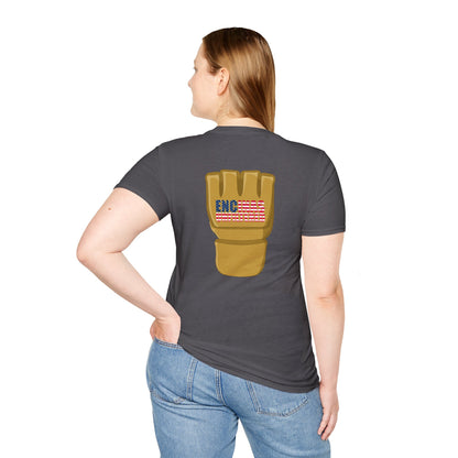 USA Inspired MMA Gold Logo Encinas Unfiltered Soft T-Shirt