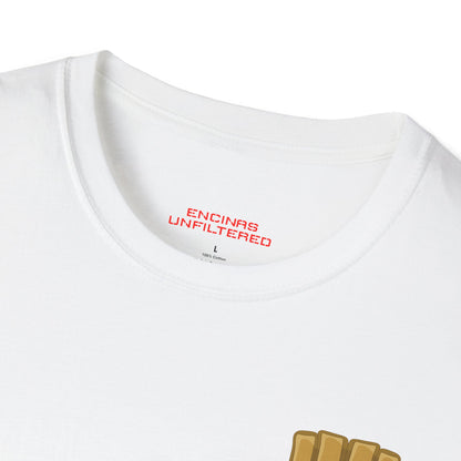 Official MMA Gold Logo Encinas Unfiltered Soft T‑Shirt Without Back Logo