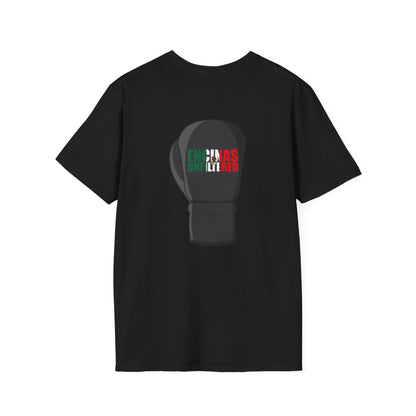 Mexico Inspired Boxing Black Logo Encinas Unfiltered Soft T-shirt