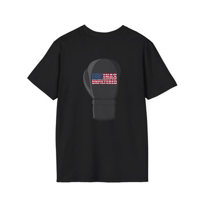 USA Inspired Boxing Black Logo Encinas Unfiltered Soft T-shirt