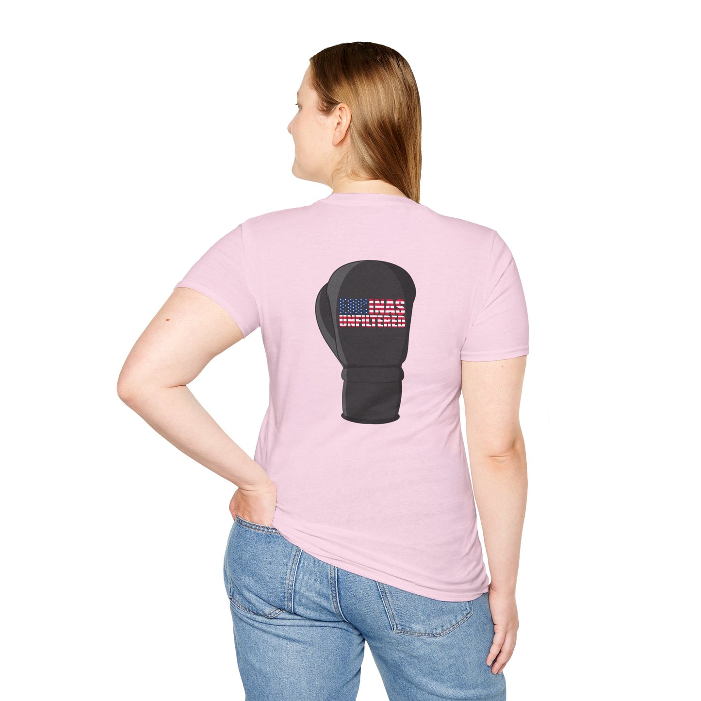 USA Inspired Boxing Black Logo Encinas Unfiltered Soft T-shirt