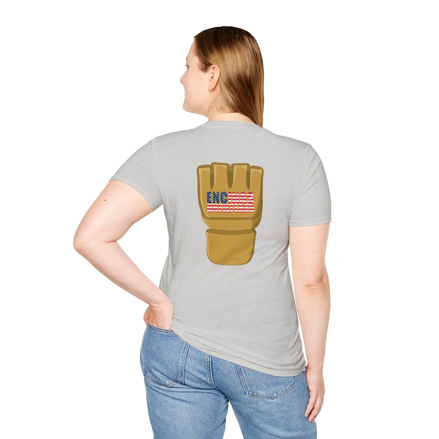 USA Inspired MMA Gold Logo Encinas Unfiltered Soft T-Shirt
