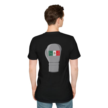 Mexico Inspired Boxing Grey Logo Encinas Unfiltered Soft T-shirt