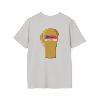 USA Inspired Boxing Gold Logo Encinas Unfiltered Soft T-shirt