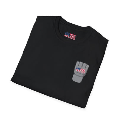 USA Inspired MMA Grey Logo Encinas Unfiltered Soft T-Shirt Without Back Logo
