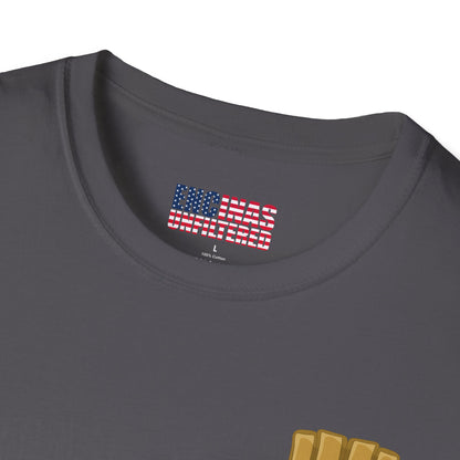 USA Inspired MMA Gold Logo Encinas Unfiltered Soft T-Shirt Without Back Logo