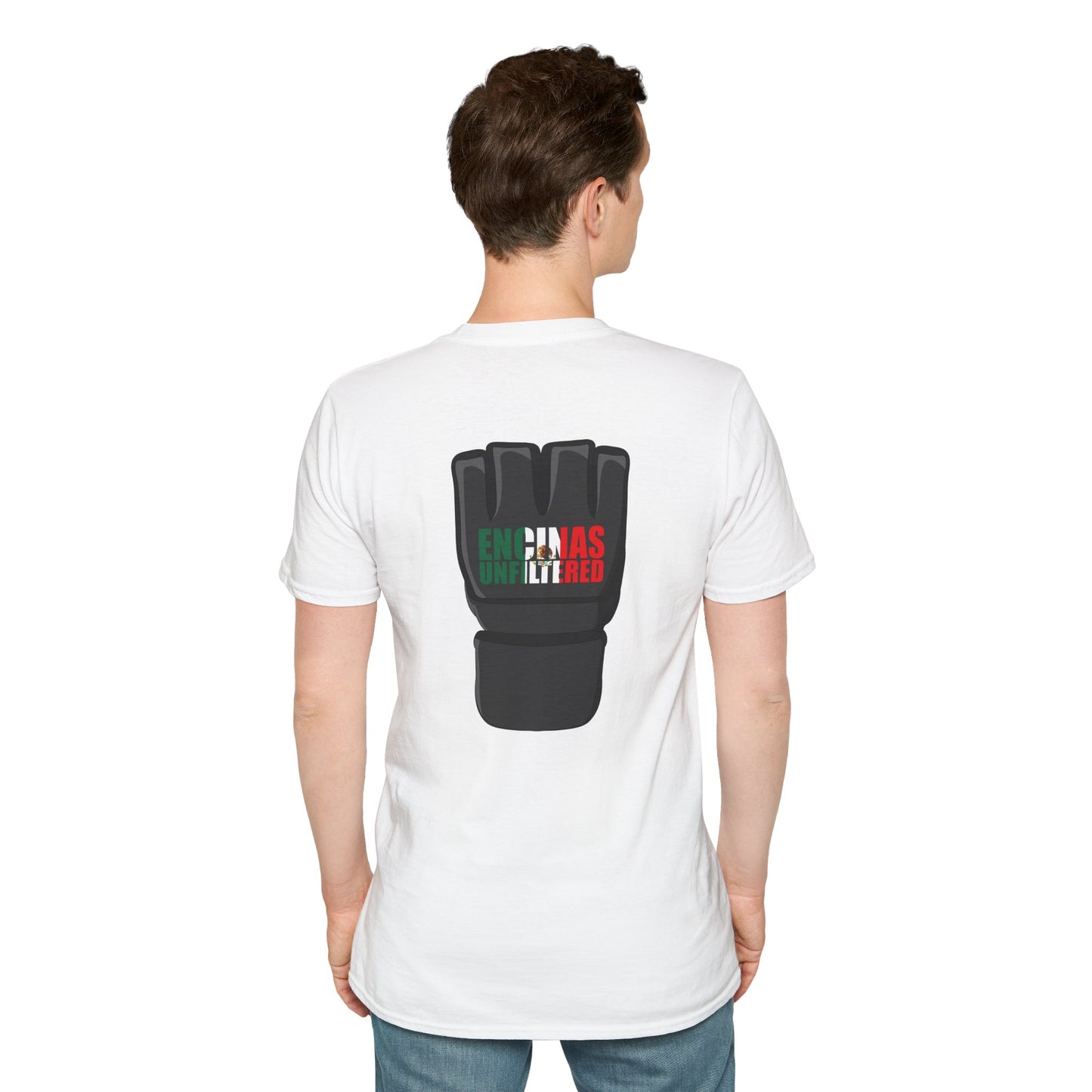 Mexico Inspired MMA Black Logo Encinas Unfiltered Soft T-shirt