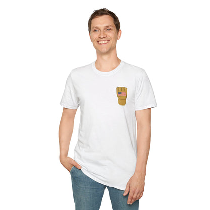 USA Inspired MMA Gold Logo Encinas Unfiltered Soft T-Shirt Without Back Logo