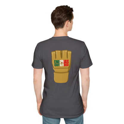 Mexico Inspired MMA Gold Logo Encinas Unfiltered Soft T-shirt
