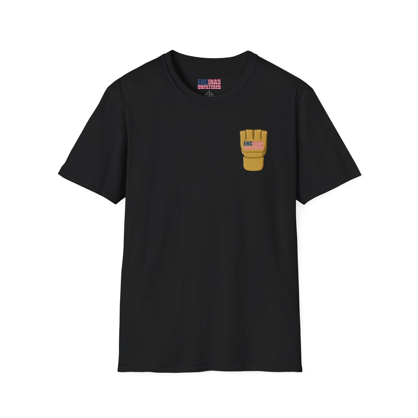USA Inspired MMA Gold Logo Encinas Unfiltered Soft T-Shirt Without Back Logo