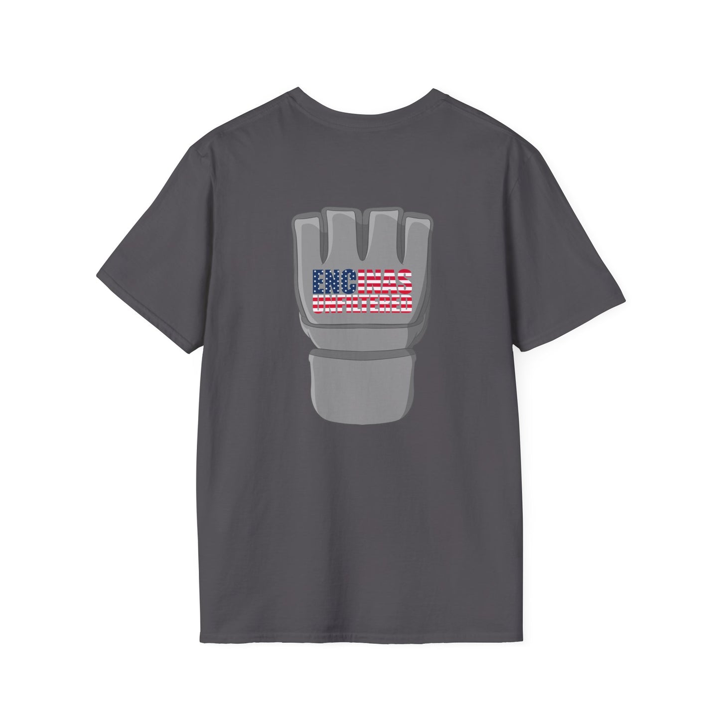 USA Inspired MMA Grey Logo Encinas Unfiltered Soft T-Shirt