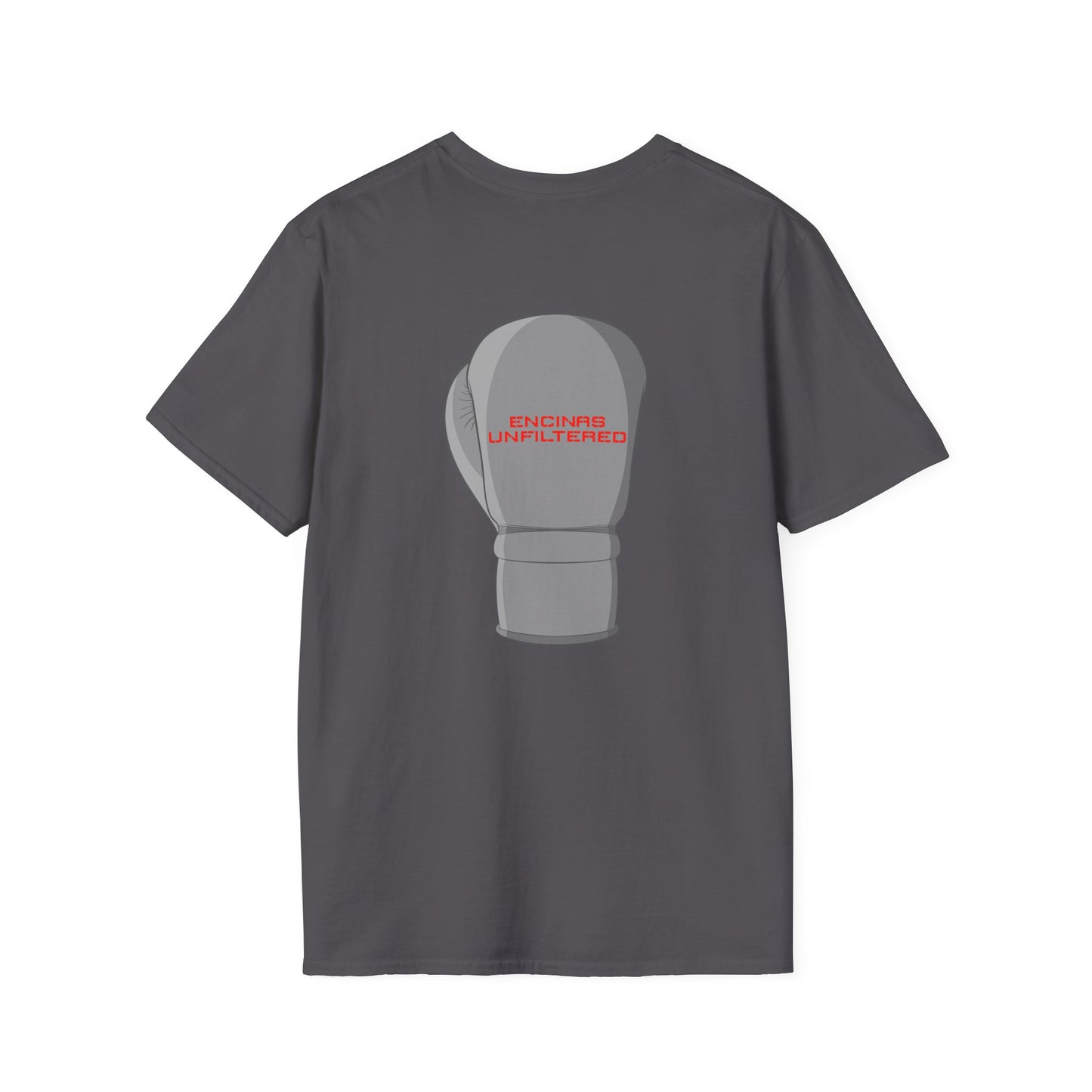 Official Boxing Grey Logo Encinas Unfiltered Soft T-shirt