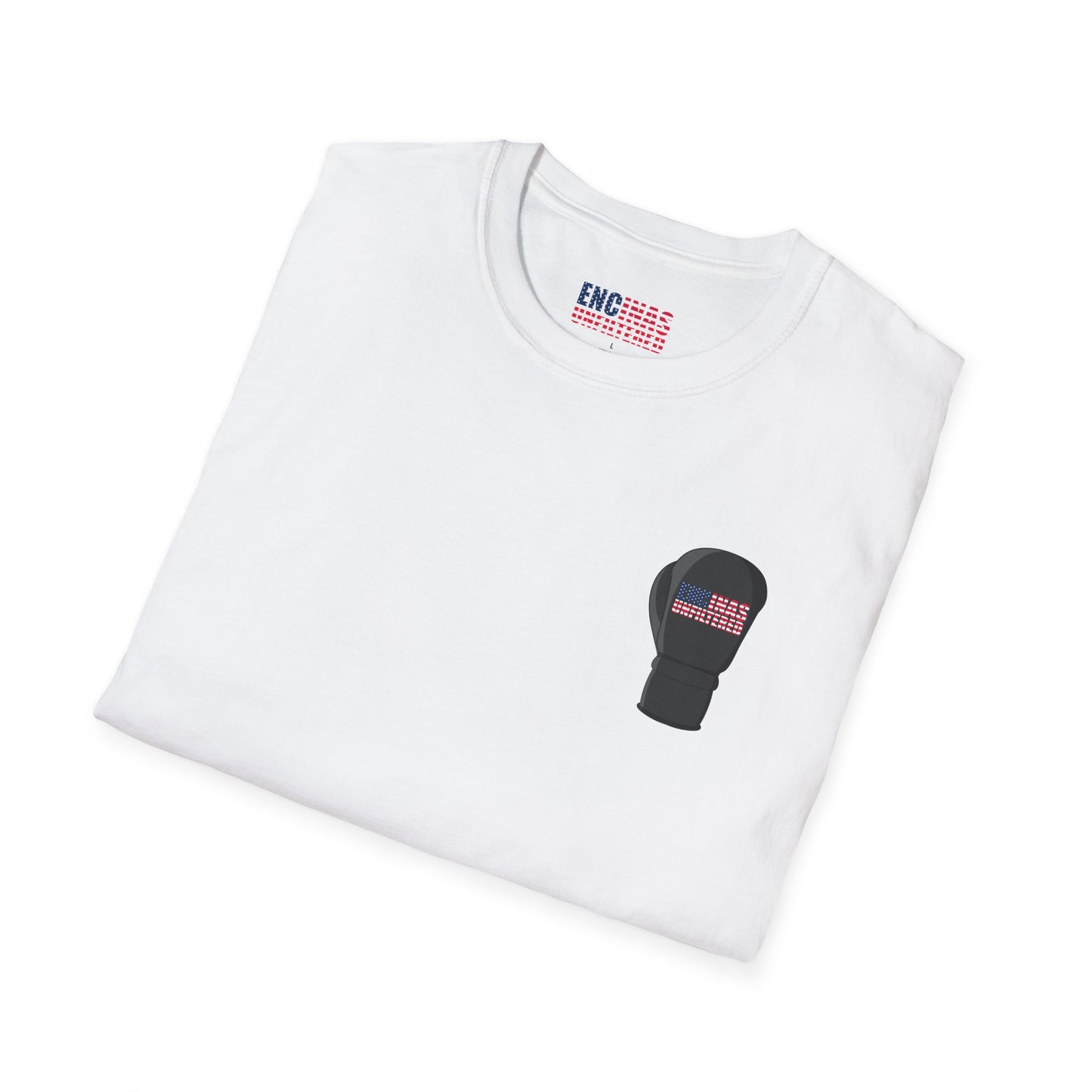USA Inspired Boxing Black Logo Encinas Unfiltered Soft T-shirt