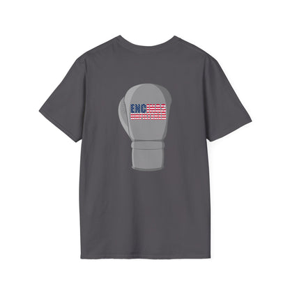 USA Inspired Boxing Grey Logo Encinas Unfiltered Soft T-shirt