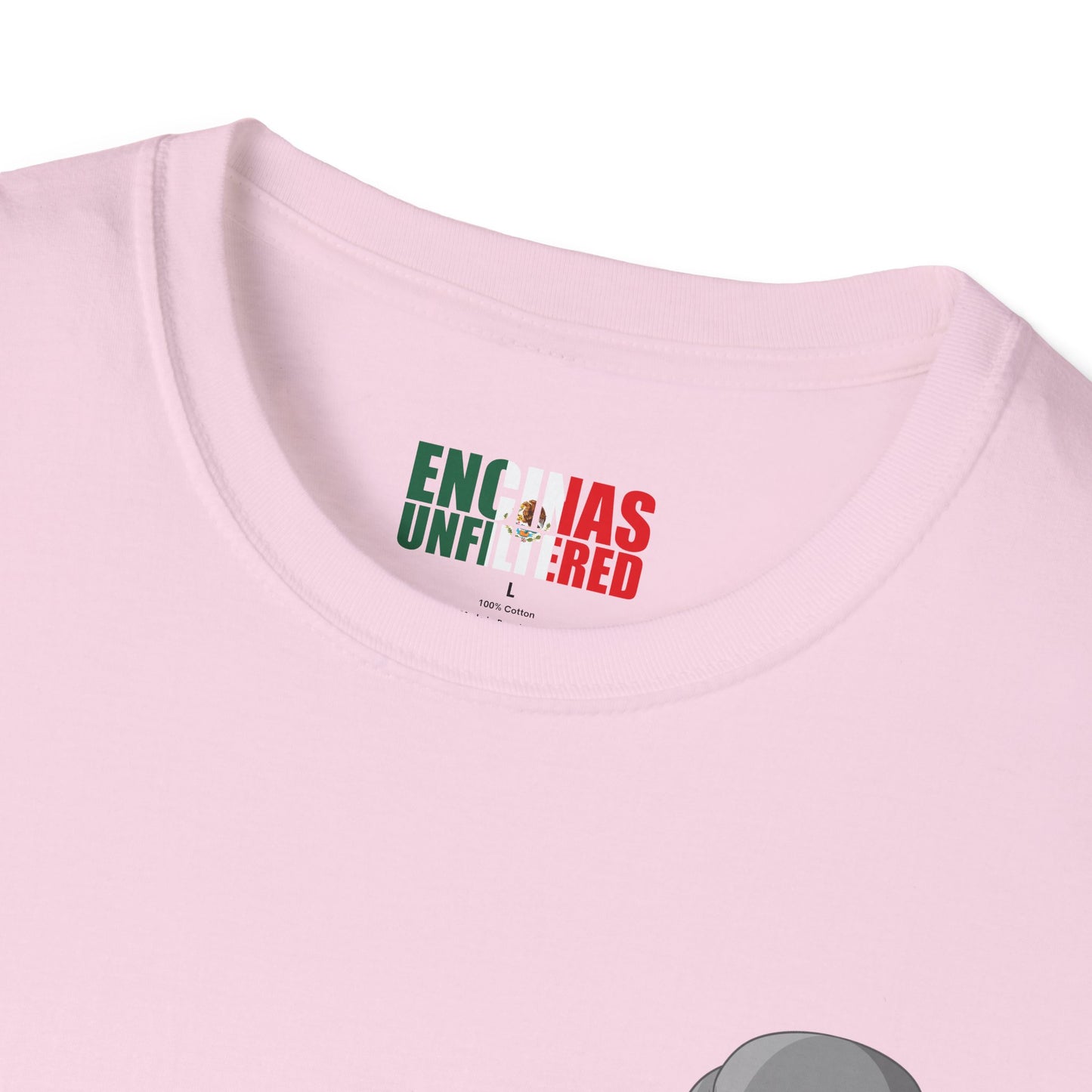 Mexico Inspired Boxing Grey Logo Encinas Unfiltered Soft T-shirt Without Back Logo