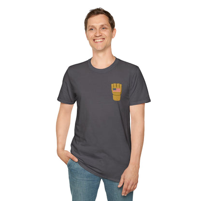 USA Inspired MMA Gold Logo Encinas Unfiltered Soft T-Shirt Without Back Logo