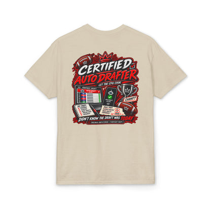 Certified Auto Drafter Fantasy Football T-Shirt