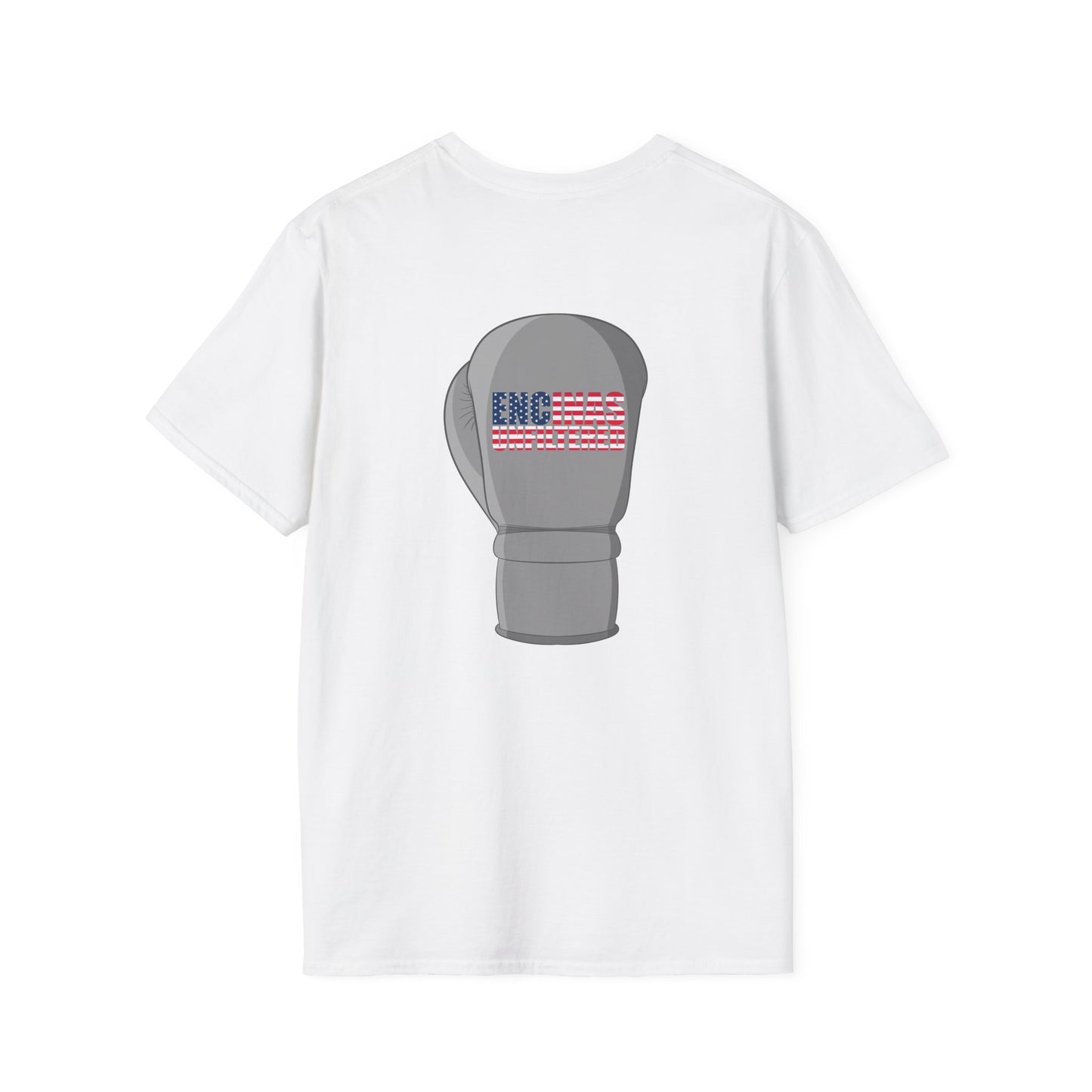 USA Inspired Boxing Grey Logo Encinas Unfiltered Soft T-shirt