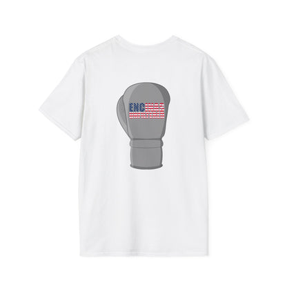 USA Inspired Boxing Grey Logo Encinas Unfiltered Soft T-shirt