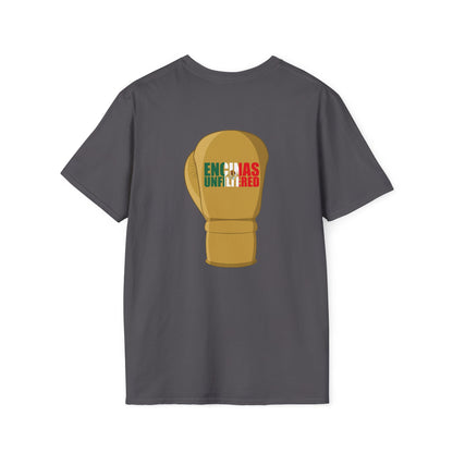 Mexico Inspired Boxing Gold Logo Encinas Unfiltered Soft T-shirt