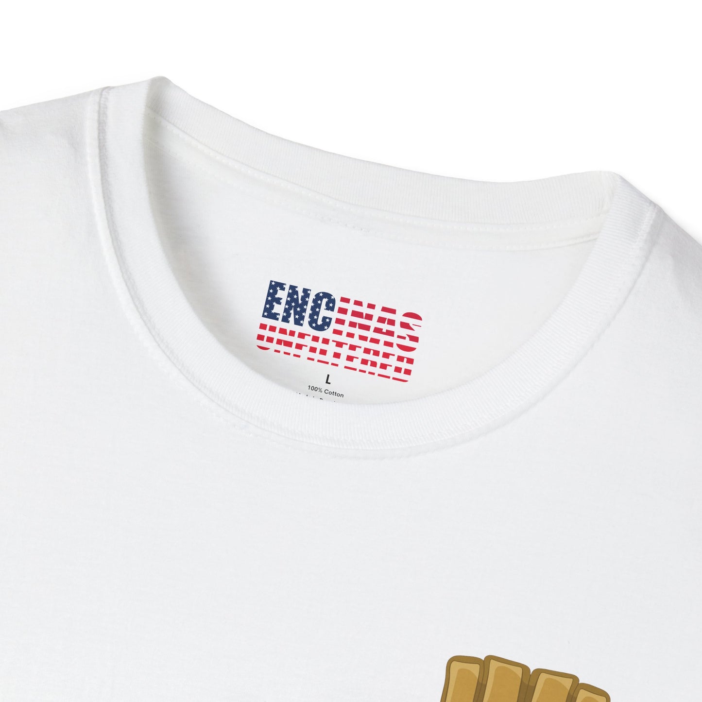 USA Inspired MMA Gold Logo Encinas Unfiltered Soft T-Shirt Without Back Logo