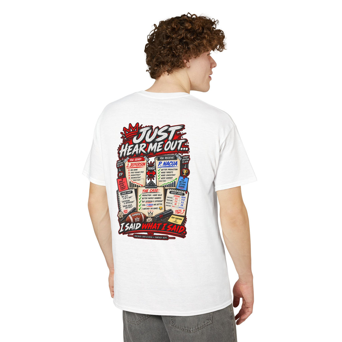 Just Hear Me Out Fantasy Football T-Shirt