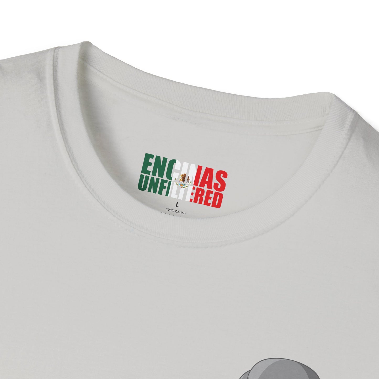 Mexico Inspired Boxing Grey Logo Encinas Unfiltered Soft T-shirt