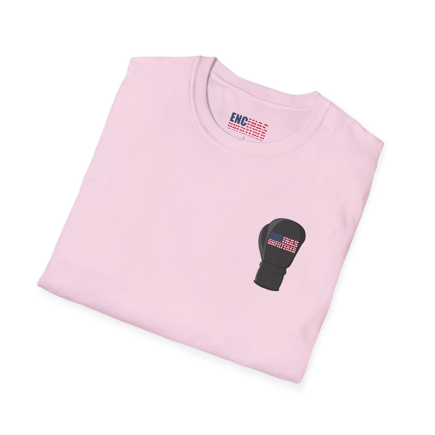 USA Inspired Boxing Black Logo Encinas Unfiltered Soft T-shirt