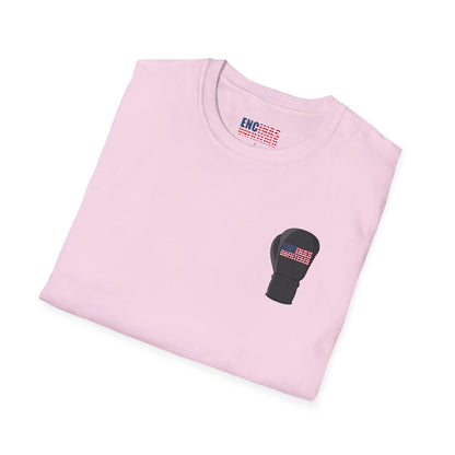 USA Inspired Boxing Black Logo Encinas Unfiltered Soft T-shirt