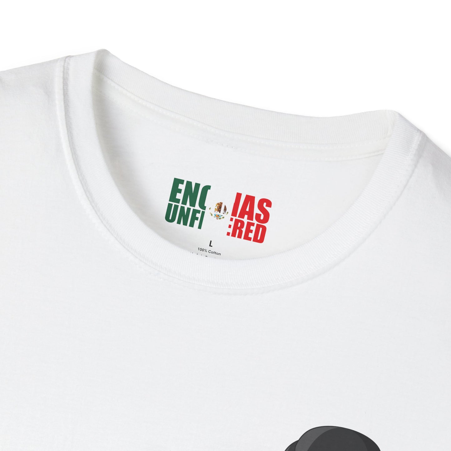 Mexico Inspired Boxing Black Logo Encinas Unfiltered Soft T-shirt