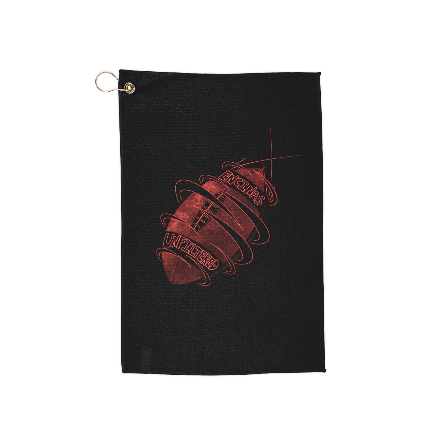 Fantasy Football Encinas Unfiltered Golf Towel (Black)
