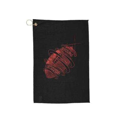 Fantasy Football Encinas Unfiltered Golf Towel (Black)