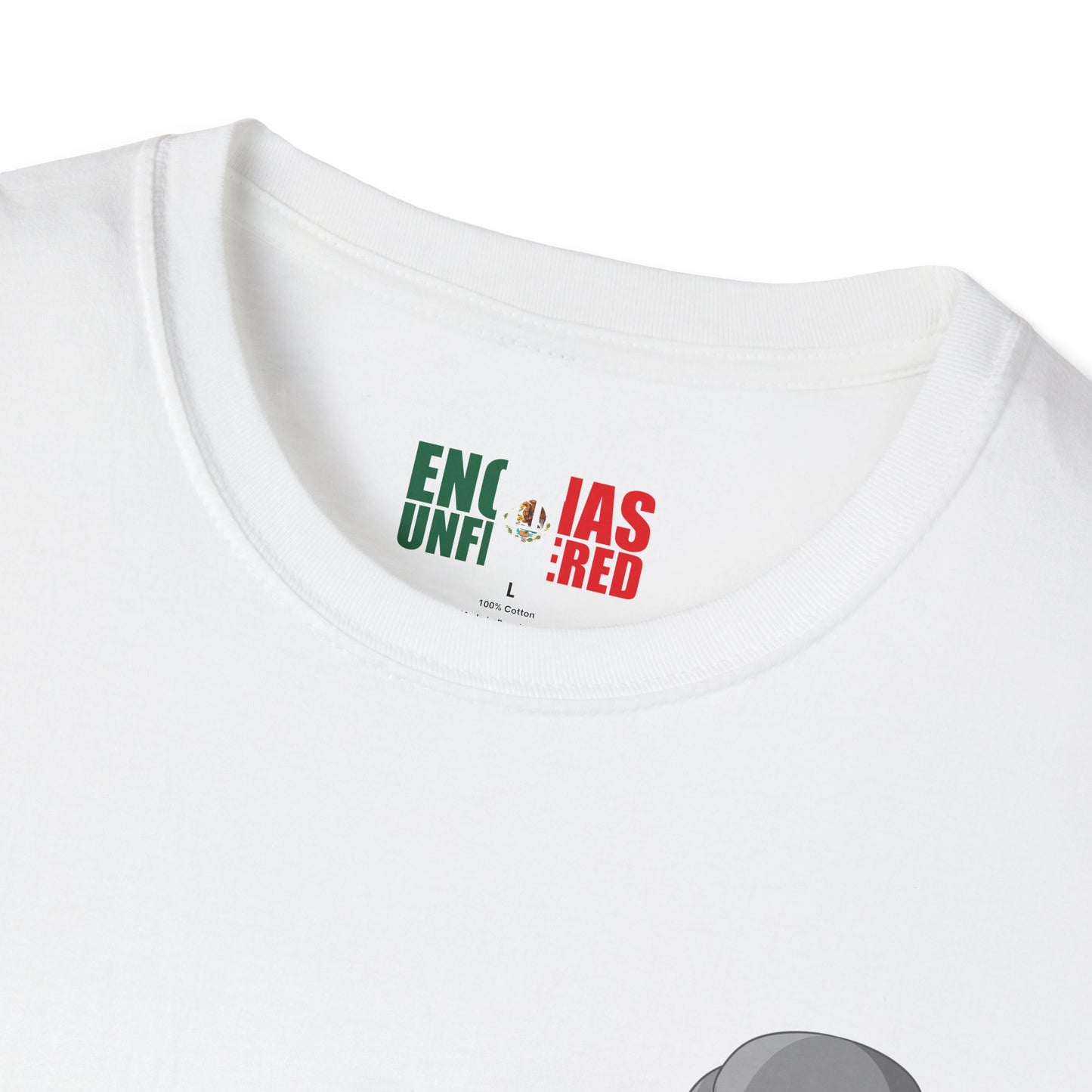 Mexico Inspired Boxing Grey Logo Encinas Unfiltered Soft T-shirt Without Back Logo