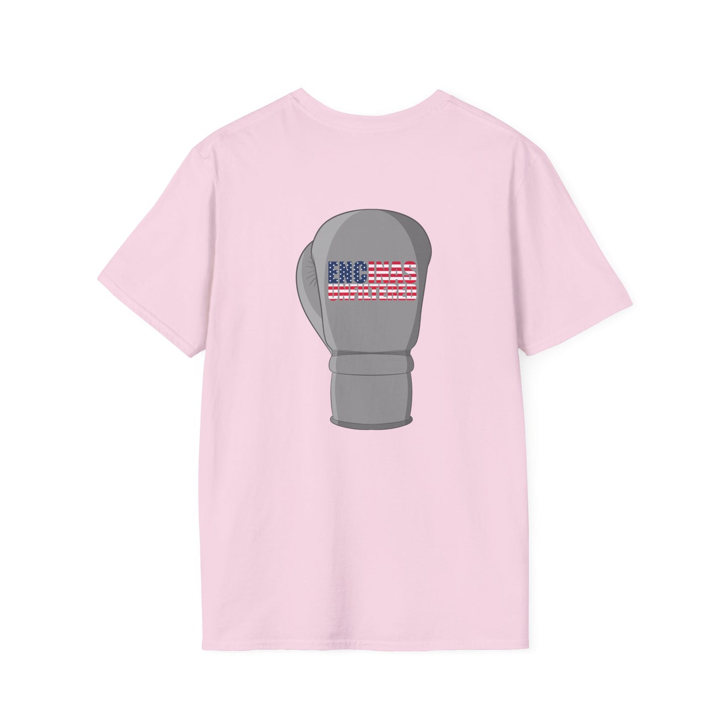 USA Inspired Boxing Grey Logo Encinas Unfiltered Soft T-shirt