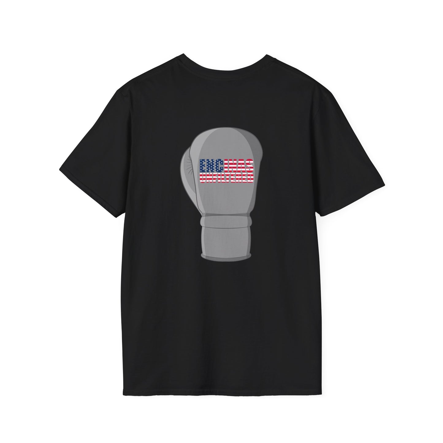 USA Inspired Boxing Grey Logo Encinas Unfiltered Soft T-shirt