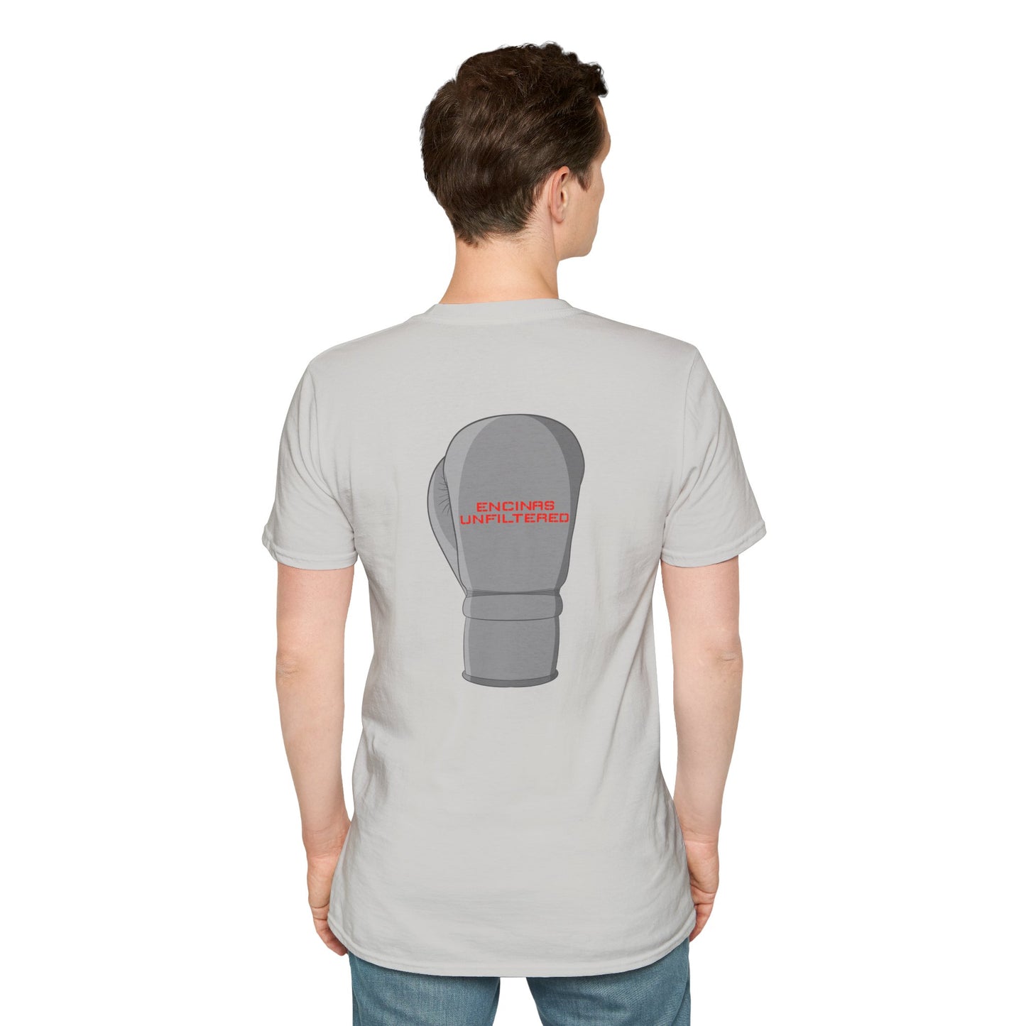 Official Boxing Grey Logo Encinas Unfiltered Soft T-shirt