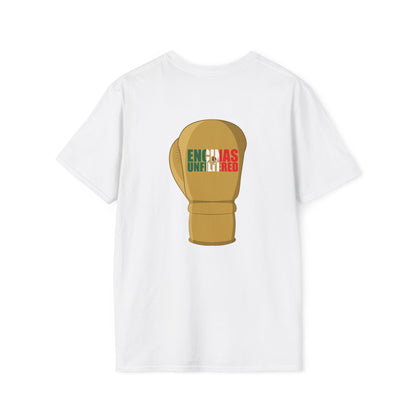Mexico Inspired Boxing Gold Logo Encinas Unfiltered Soft T-shirt