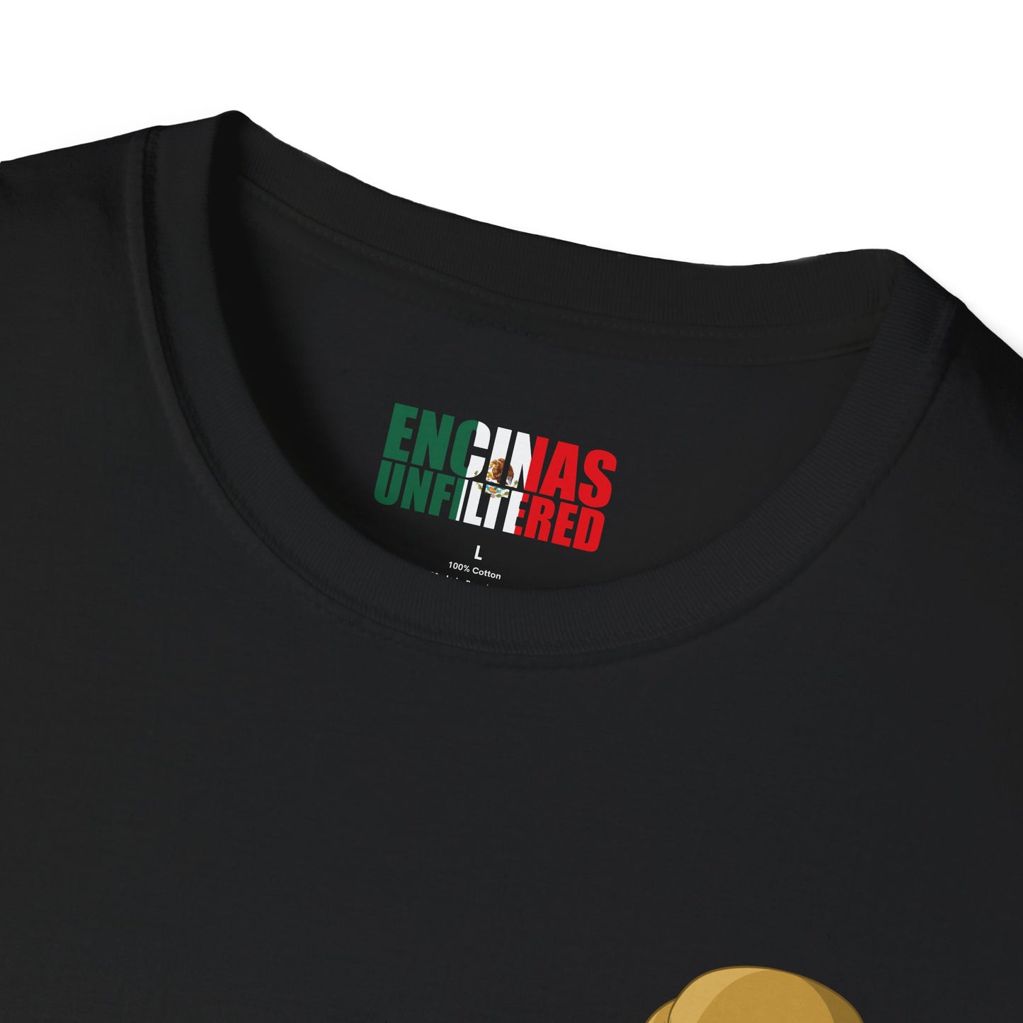 Mexico Inspired Boxing Gold Logo Encinas Unfiltered Soft T-shirt
