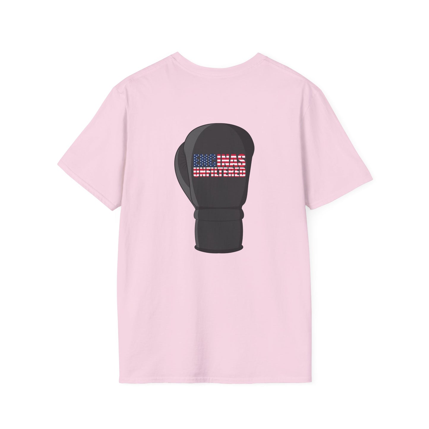 USA Inspired Boxing Black Logo Encinas Unfiltered Soft T-shirt
