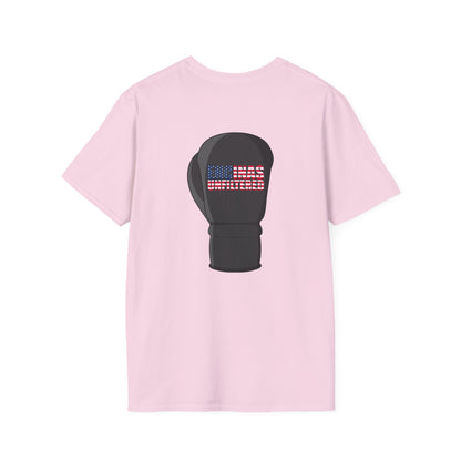 USA Inspired Boxing Black Logo Encinas Unfiltered Soft T-shirt